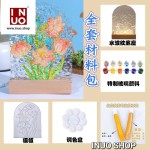 Base led con paleta de diseño artistico